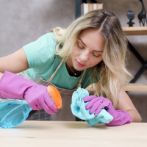 Woman cleaning